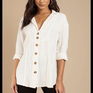 FREE PEOPLE All The Feels button down blouse